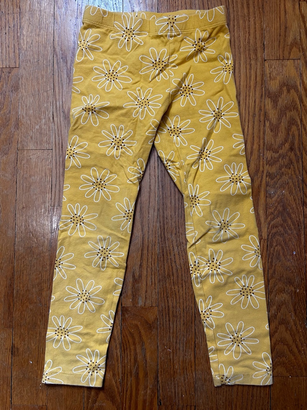 Cat & Jack Yellow Daisy Print Girls' Leggings